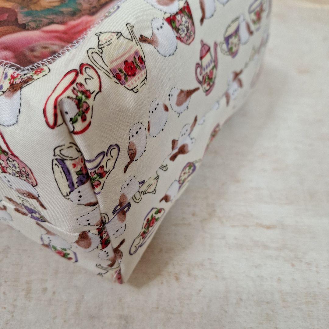 激レアパネル生地 ハンドメイド 布バスケット