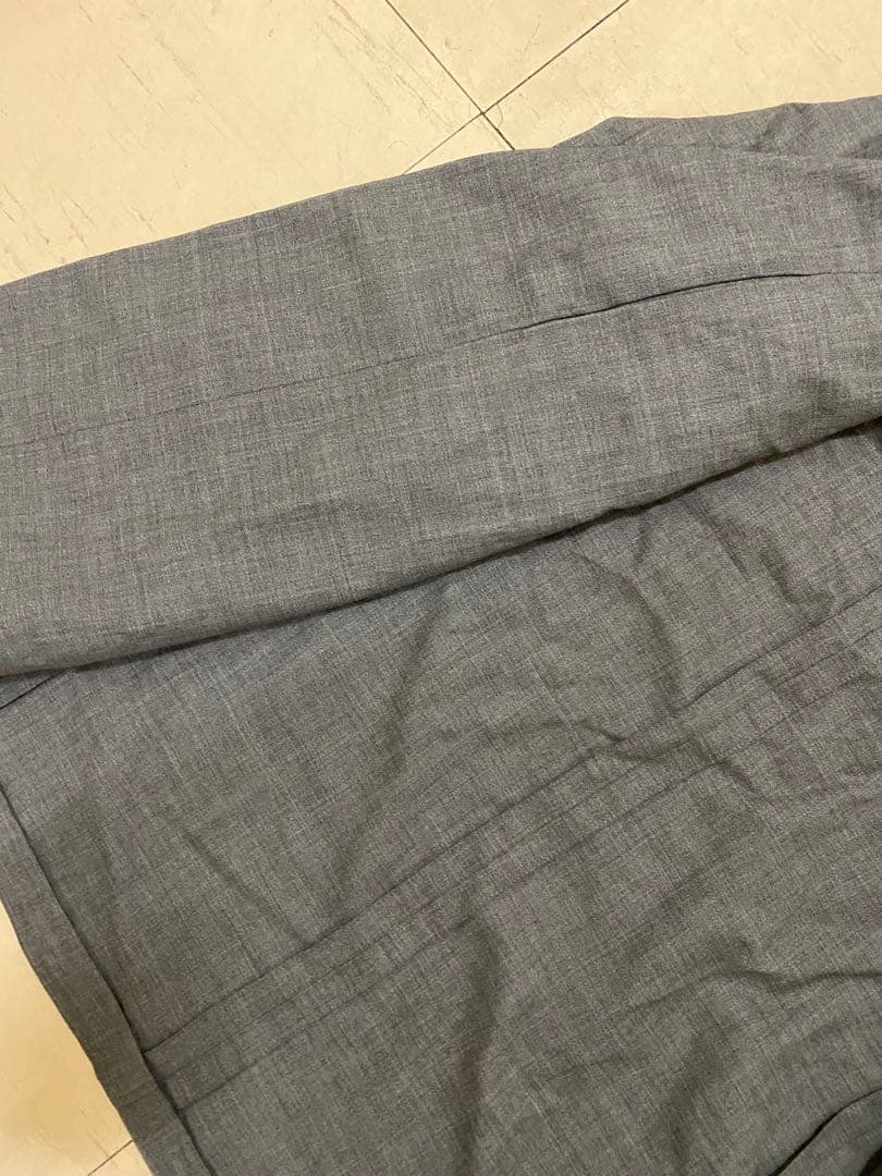 【着用感アリ】メゾン マルジェラ ノーカラージャケット(54)XXL程度 グレー