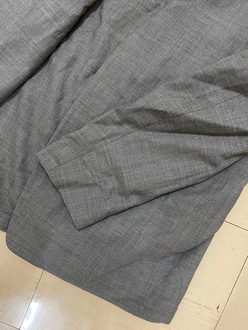 【着用感アリ】メゾン マルジェラ ノーカラージャケット(54)XXL程度 グレー