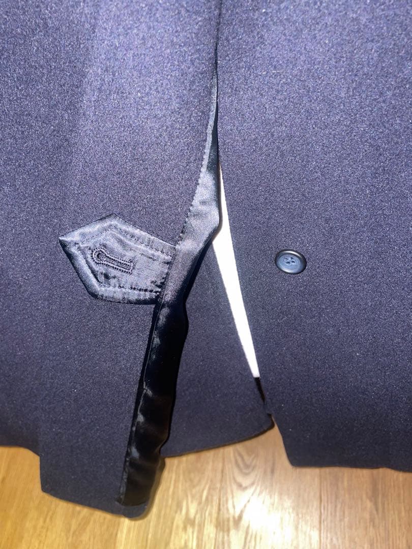 paul smith ポールスミス ロングコート ネイビー アンゴラ ウール