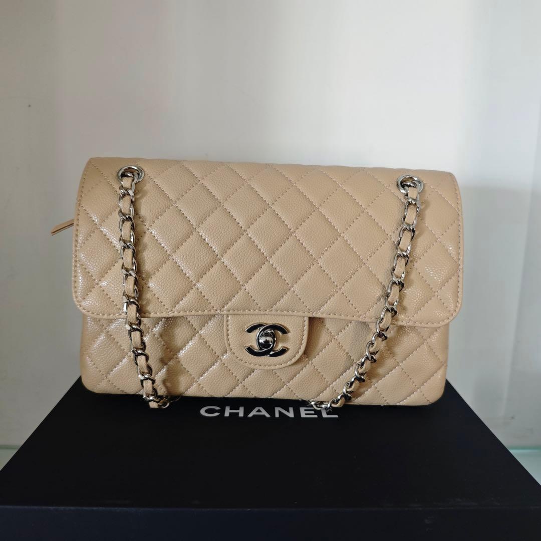 非売品 【実写画像】ベージュ キルティング ショルダーバッグ