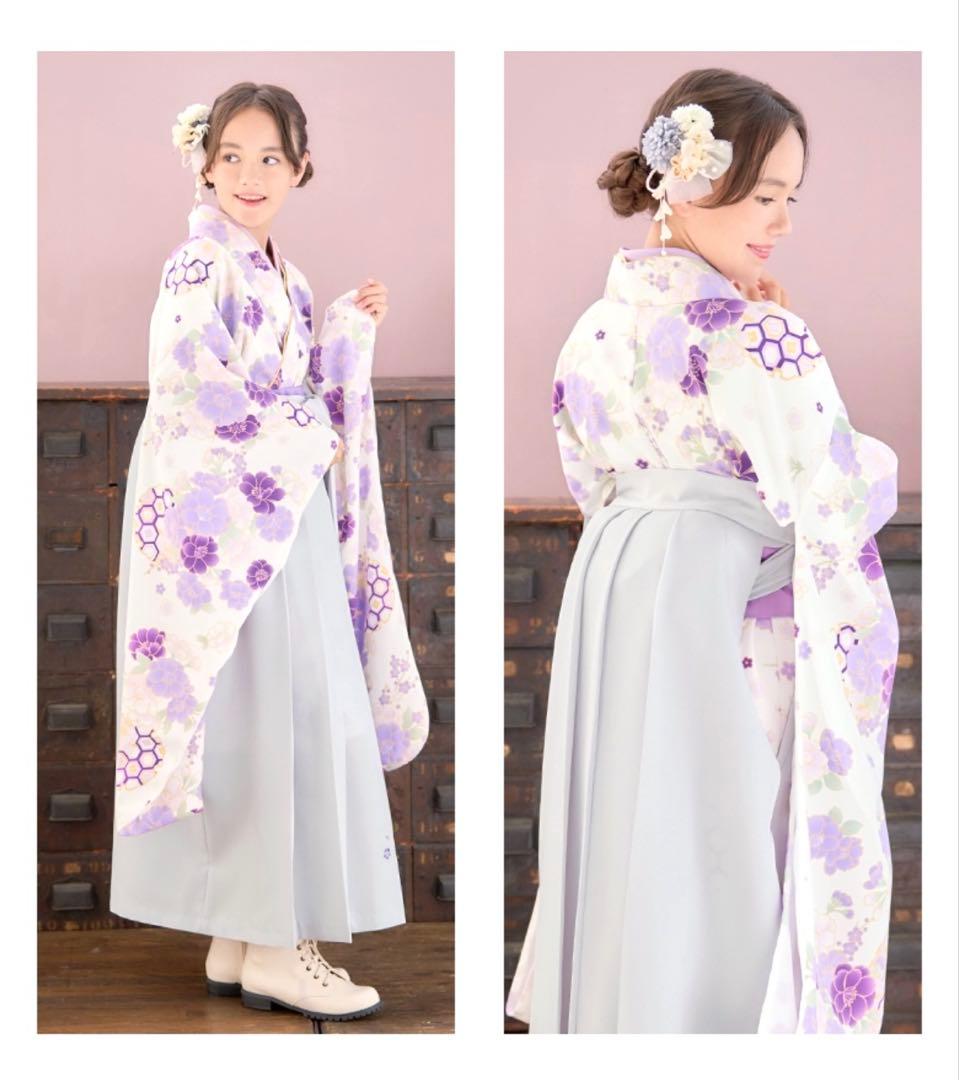 【美品】袴セット 160cm 髪飾り ブーツ 3点セット 卒業式 入学式
