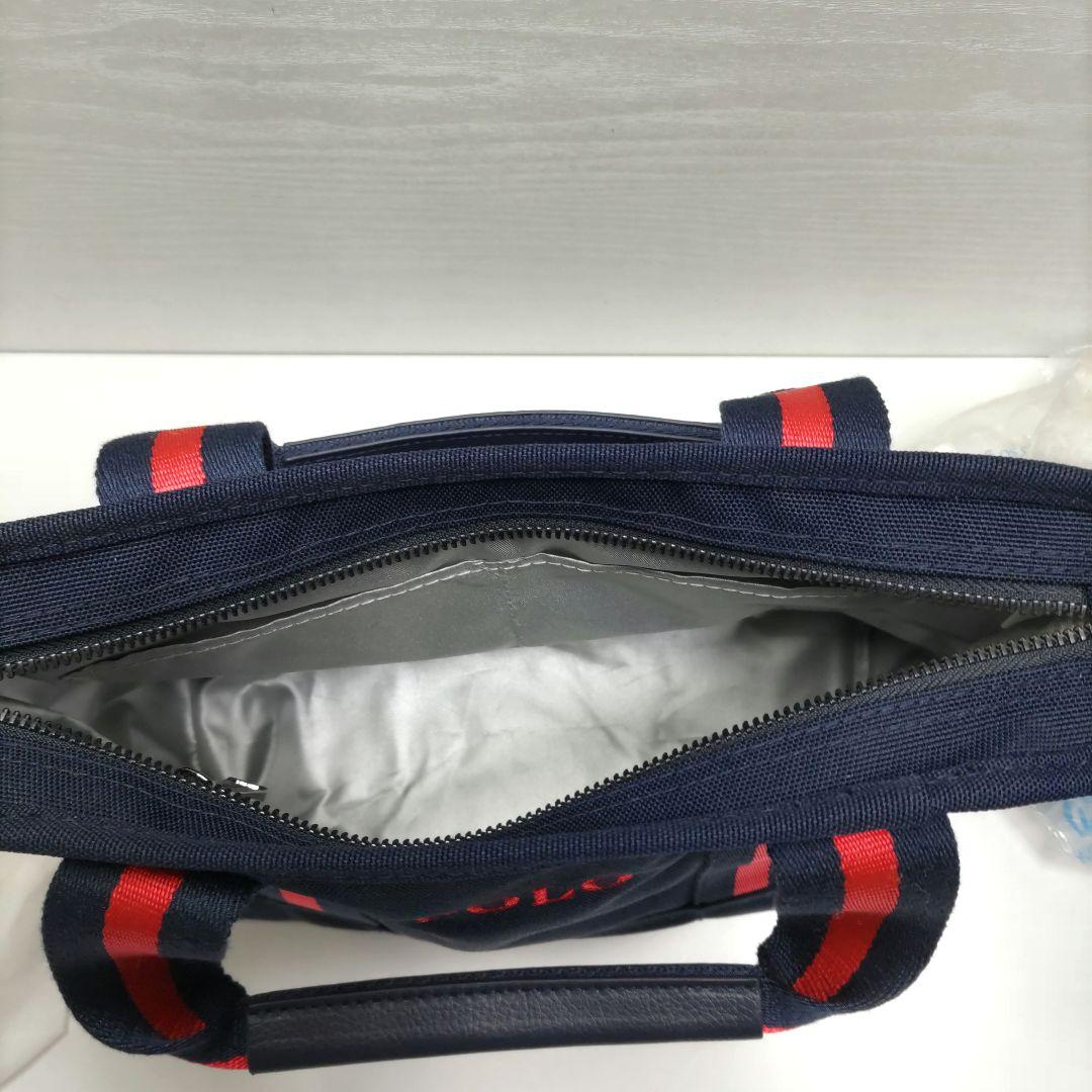 ラルフローレン ポロゴルフ スモールトートバッグ　ポニー刺繍　濃紺&赤