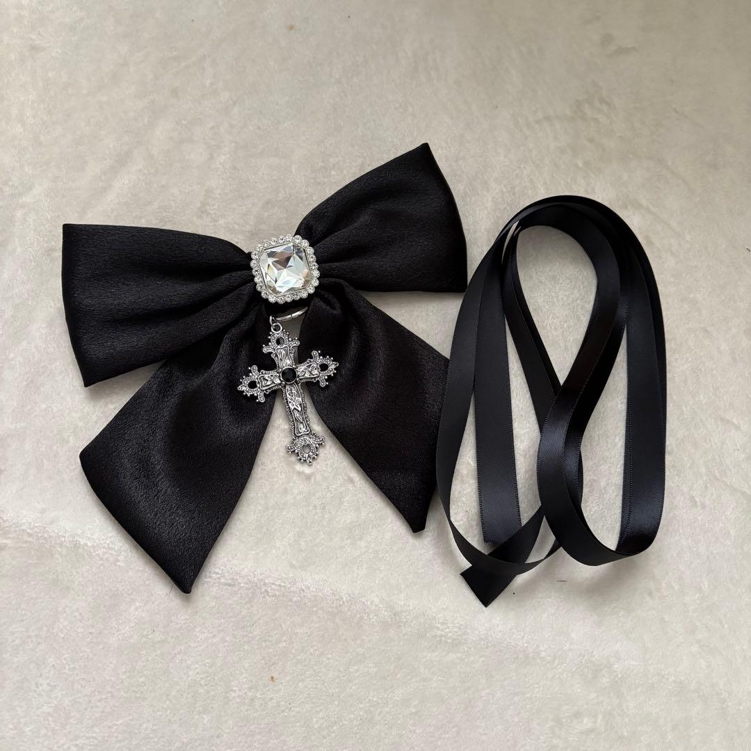 地雷 マーズ ブラウス ハート 十字架 リボン ノエミー スカパン セットアップ