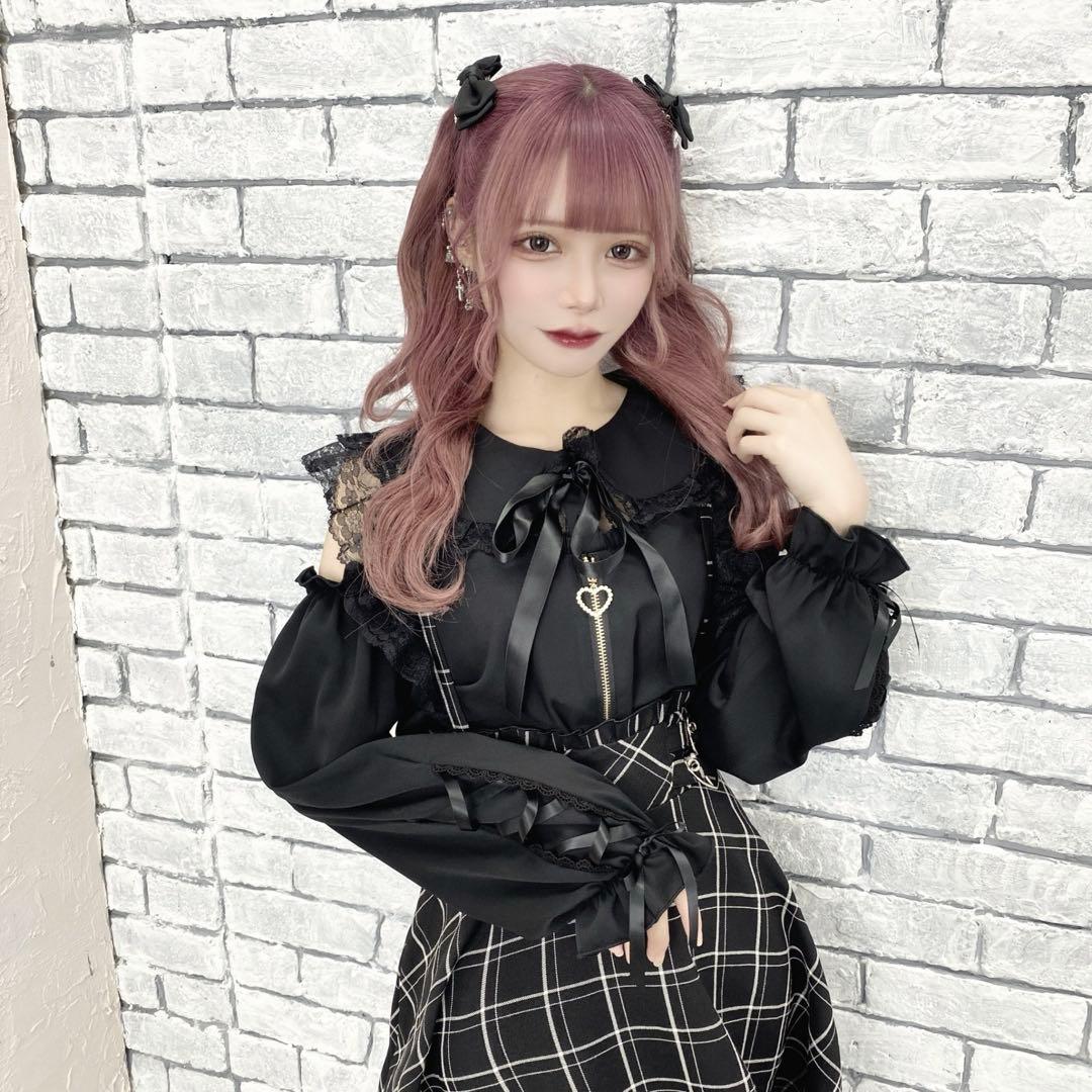 地雷 マーズ ブラウス ハート 十字架 リボン ノエミー スカパン セットアップ