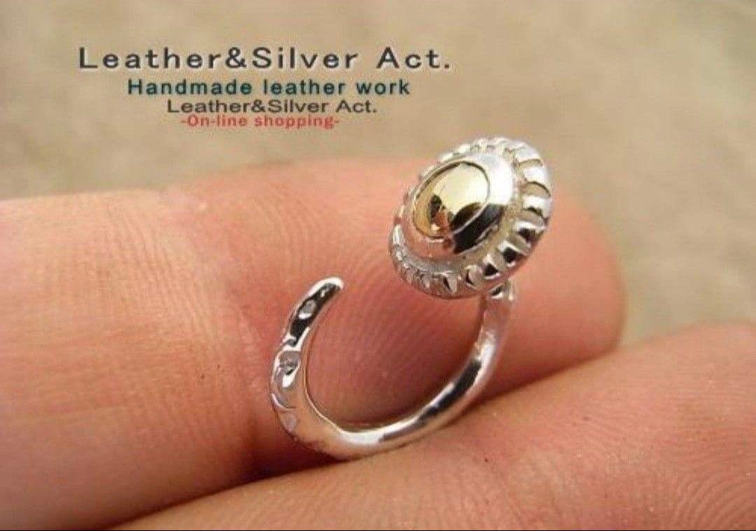 ボディピアス フックピアス シルバー925, k18コンビ フープー　ピアス