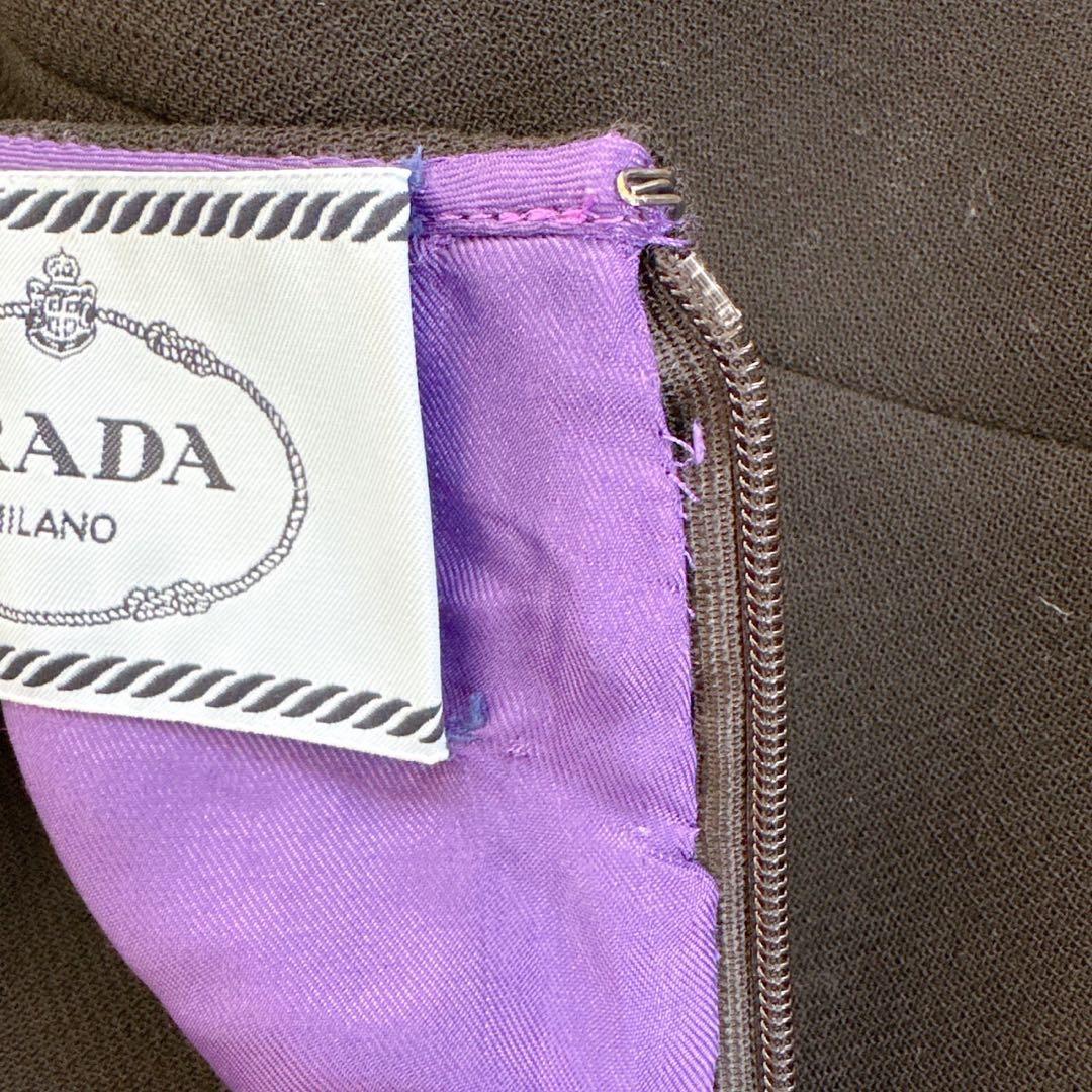 PRADA プラダ ワンピース ノースリーブ ドレス マーメイド 38S