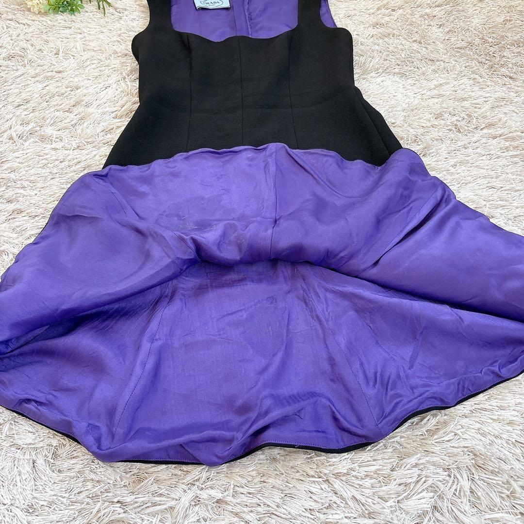 PRADA プラダ ワンピース ノースリーブ ドレス マーメイド 38S