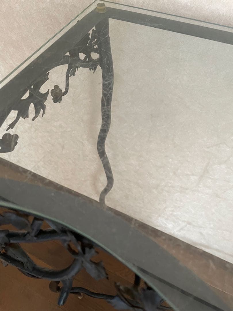 コンソールテーブル オルノ アイアン 植物モチーフアンティーク