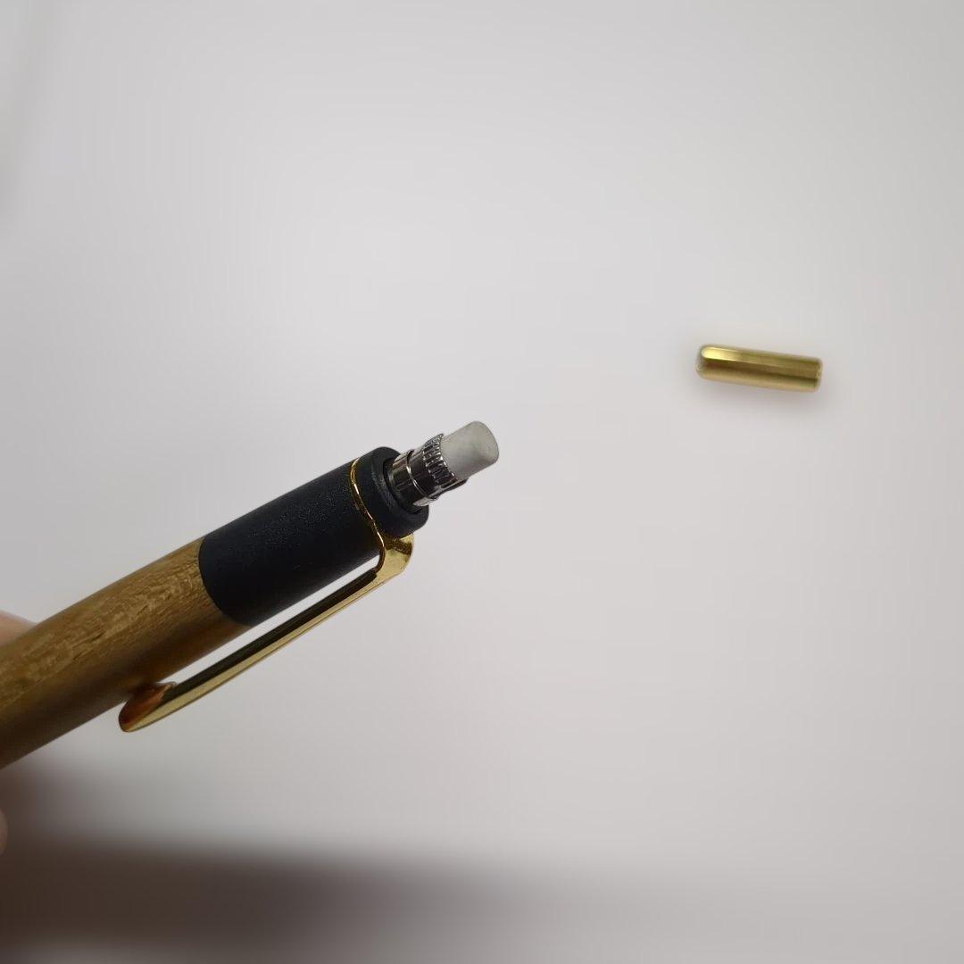 【美品】ボナンペン　槐　真鍮金具　シャープペン 0.5mm　箱付き