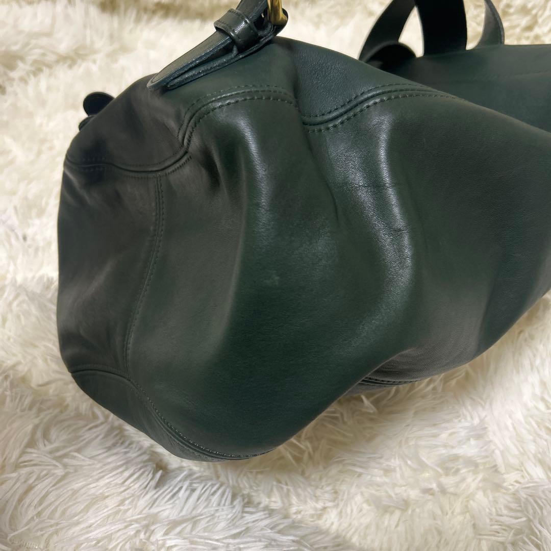 希少 美品　OLD COACH オールドコーチ リュック グリーン USA製