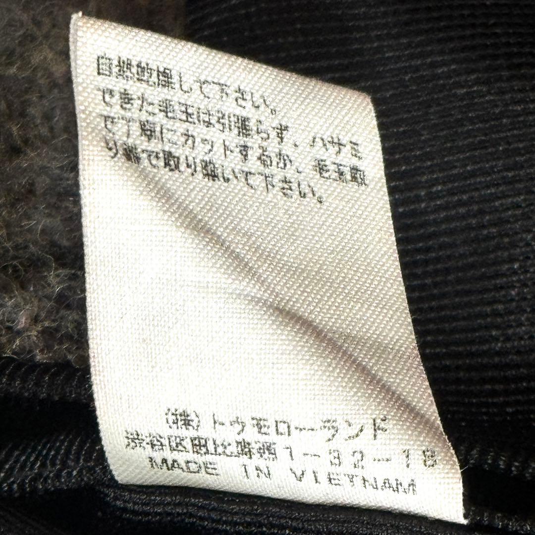 トゥモローランドブルーワーク ハリスツイード ダッフルコート チェック ウール