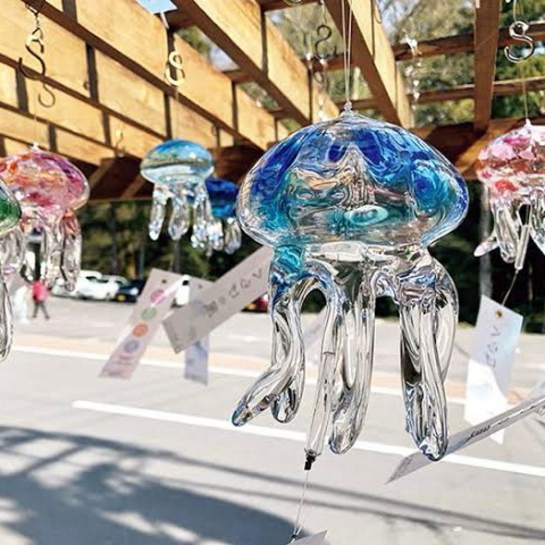セール中》【新品】クラゲ風鈴 TAKUGLASS 弥彦クラフト くらげの風