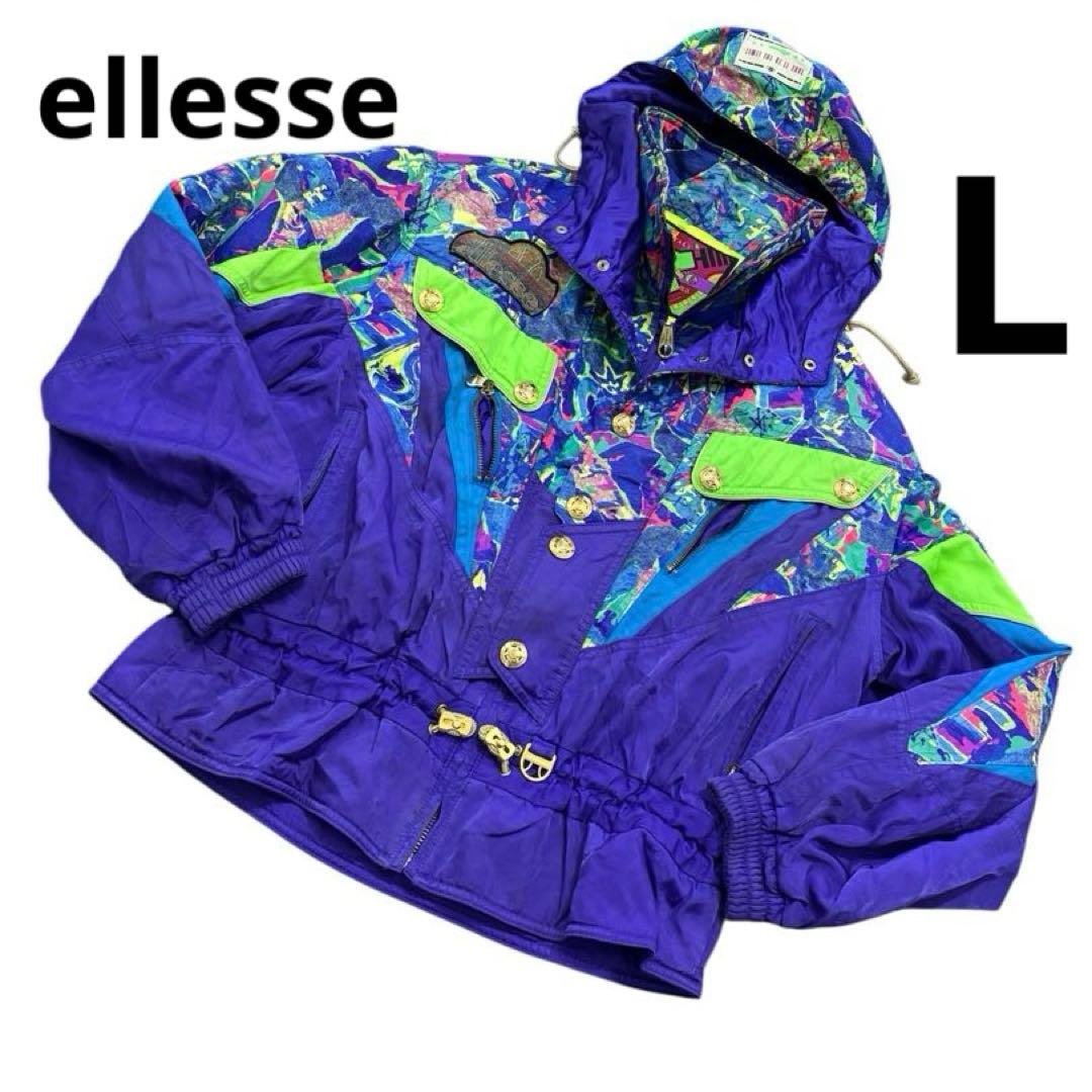 ellesse スキーウェア L 90s レトロ ヴィンテージ スノージャケット