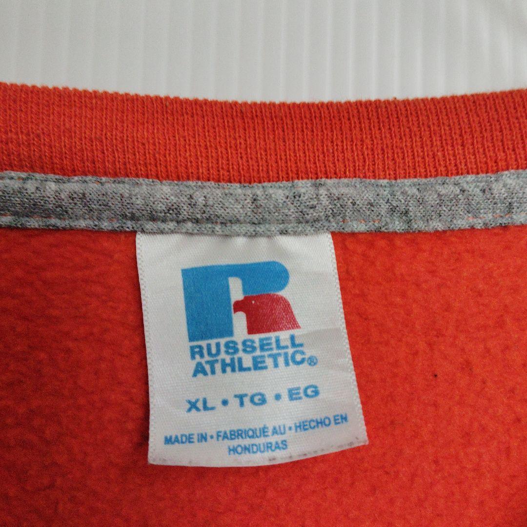 あ*ん様 ラッセルアスレティック スウェット トレーナー 無地スウェット オレン