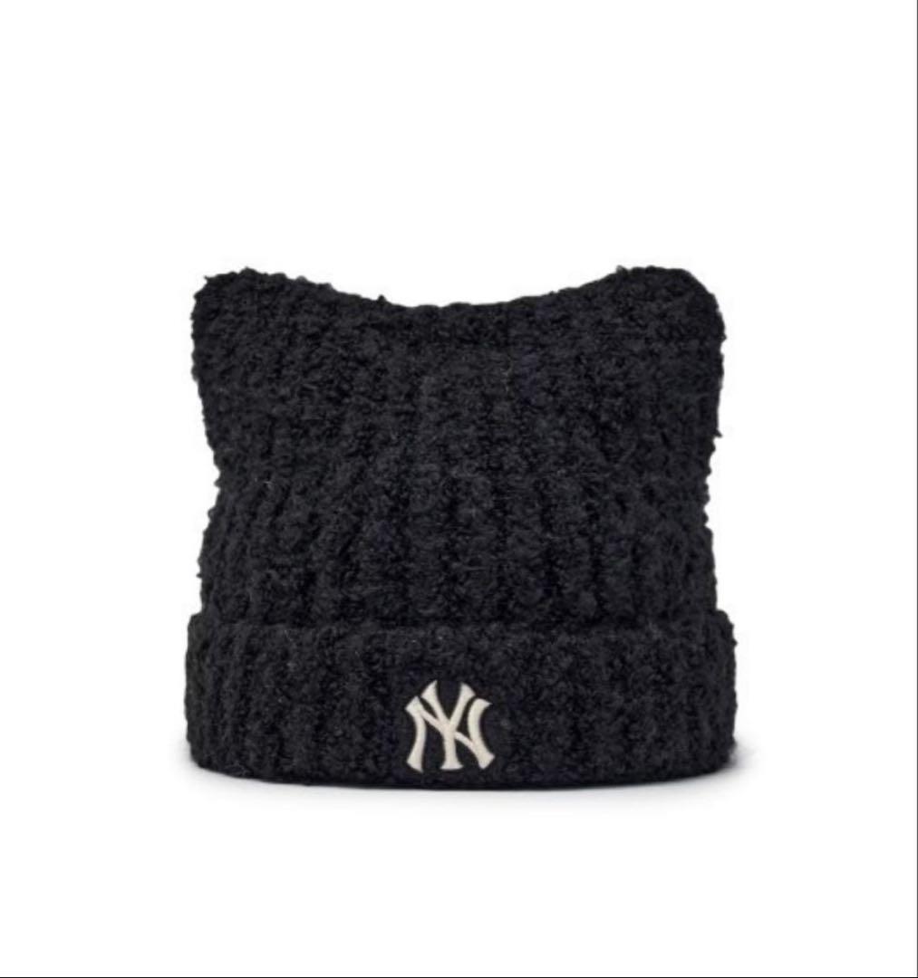 ラスト1点　韓国　MLB korea 猫耳　ニット帽　オンライン完売品