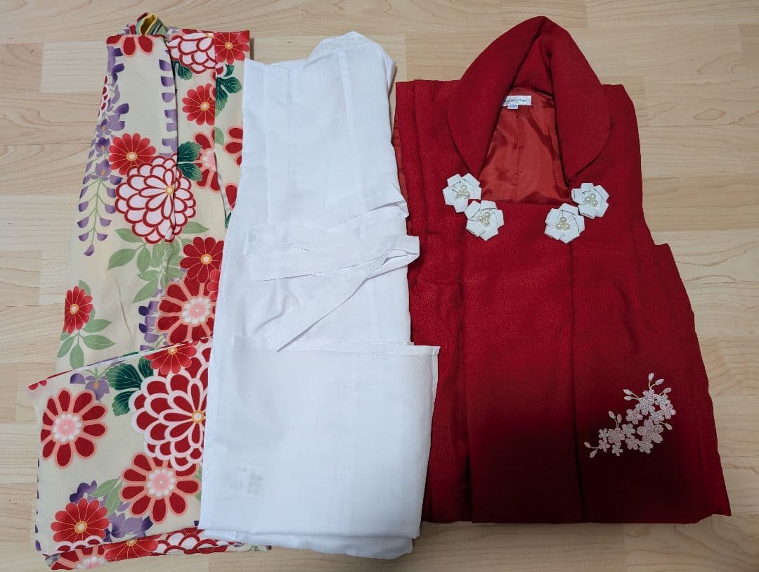 七五三被布3点＋ 草履靴下セット 着物 100cm