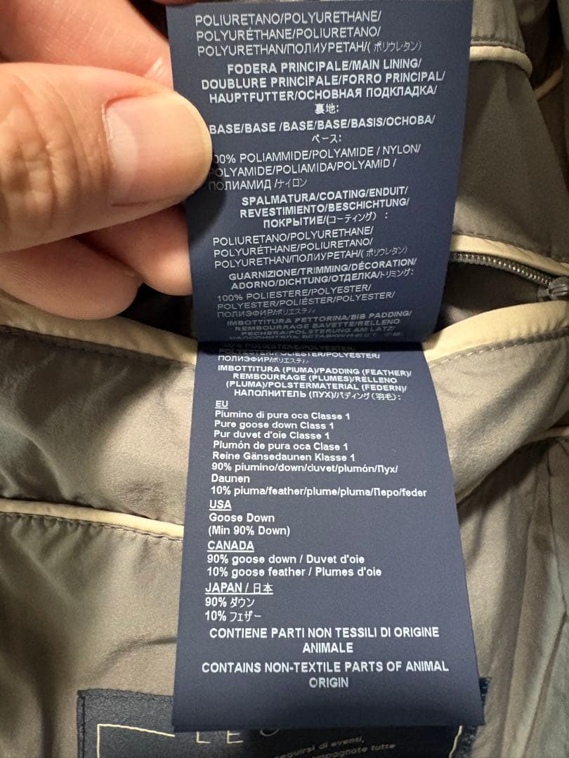 【一度のみ試着新品極上品】ヘルノ ダウンジャケット 48軽暖 グレーM Lサイズ