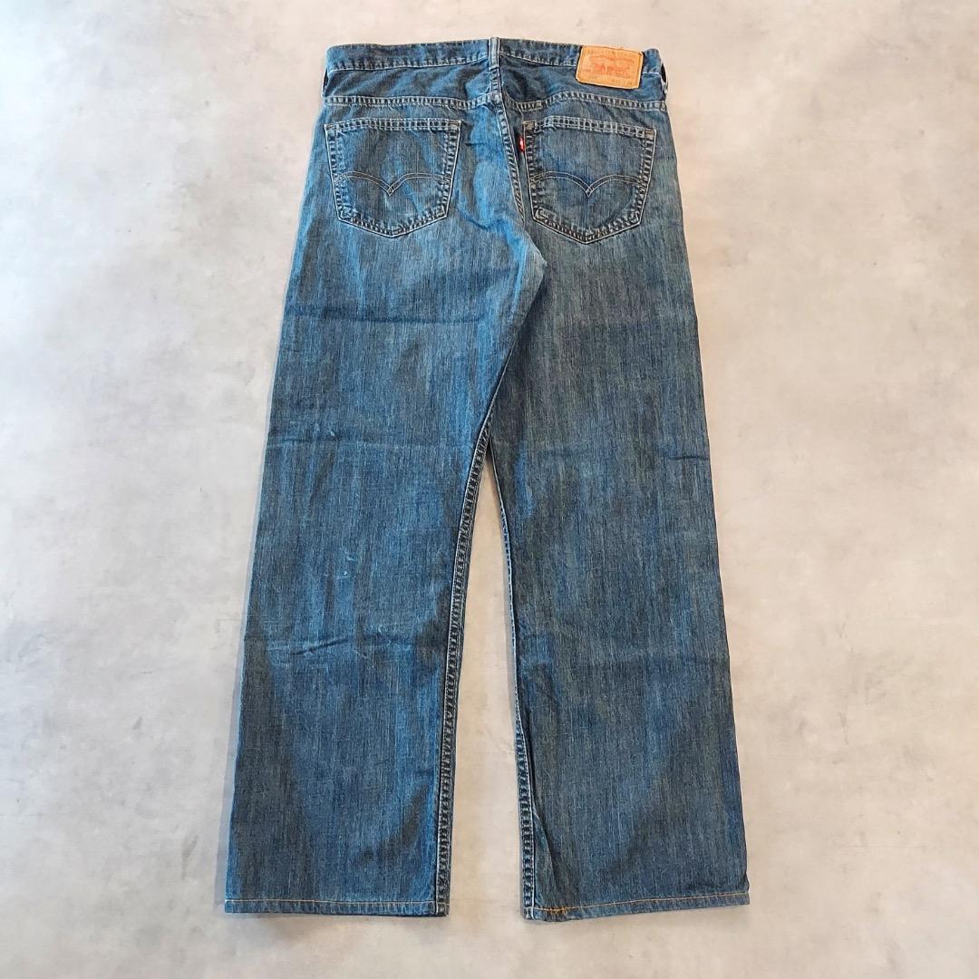 リーバイス569 Levis W32 ブルーデニム 青 ヒゲ 古着 18316