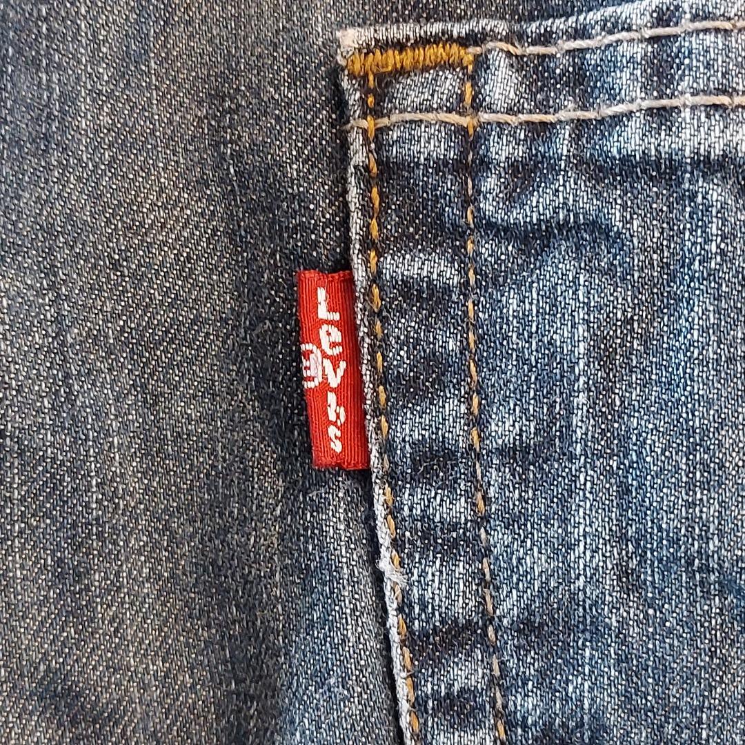 リーバイス569 Levis W32 ブルーデニム 青 ヒゲ 古着 18316