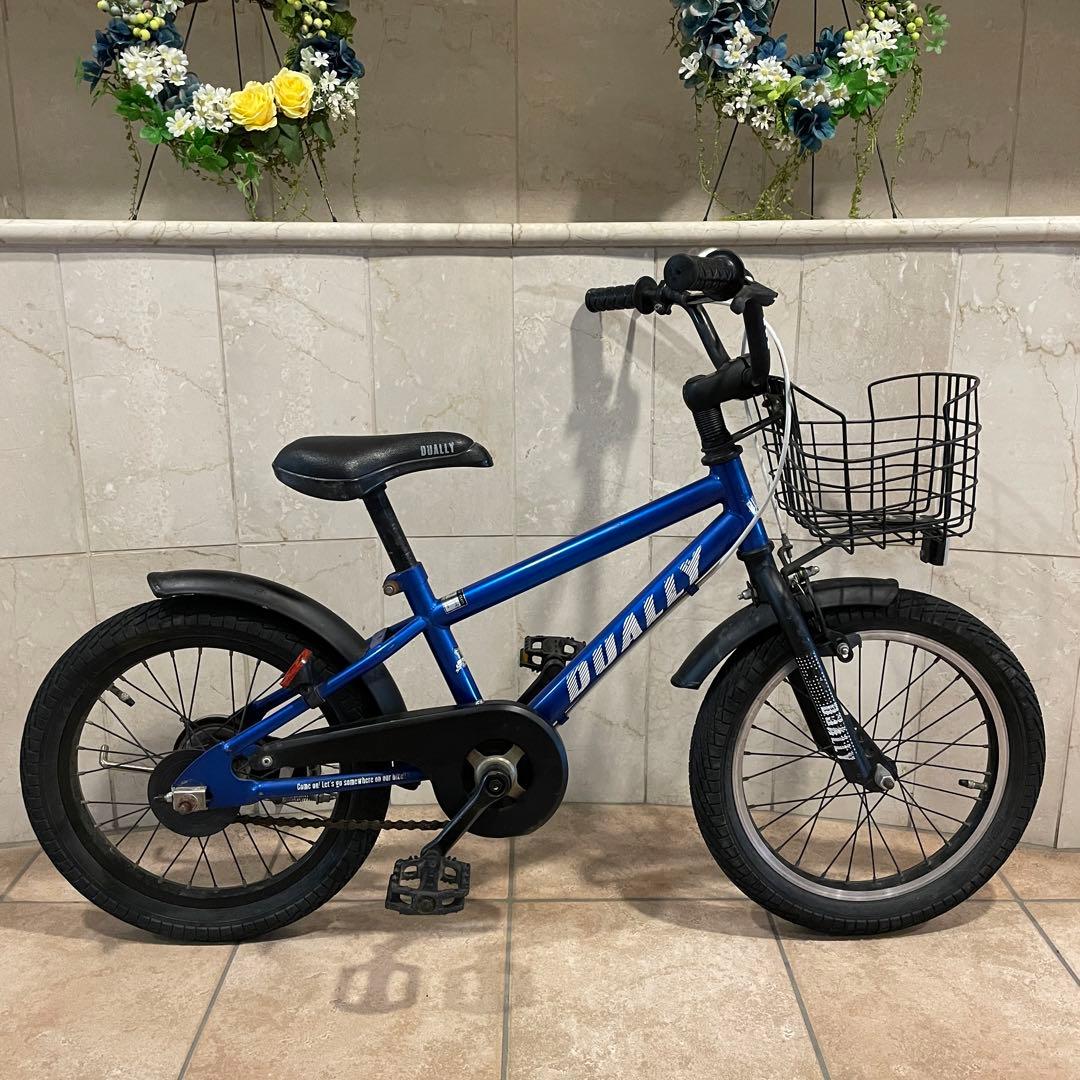 DUALLY 子供用自転車 16インチ アサヒサイクル スタンド付き - メルカリ