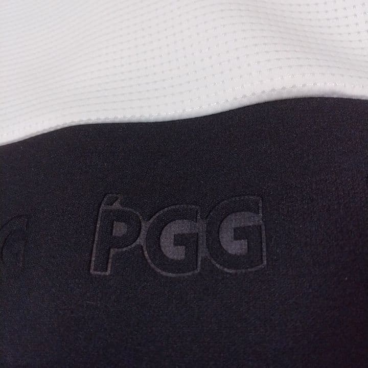 ⭐PGG⭐パーカーテック⭐ダンボールライトクロスジップ⭐白&黒⭐M⭐