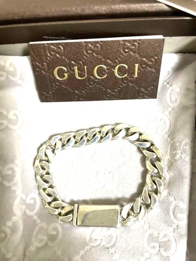 【SALE！！】グッチブレスレット 箱付GUCCI 喜平　インターロッキング
