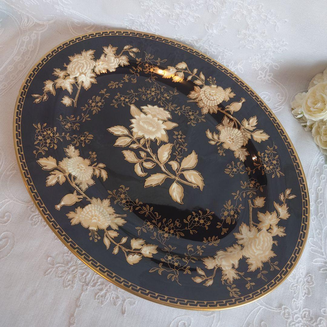 ウエッジウッド トンキン ブラック オーバル皿 大皿 希少 廃盤 - メルカリ