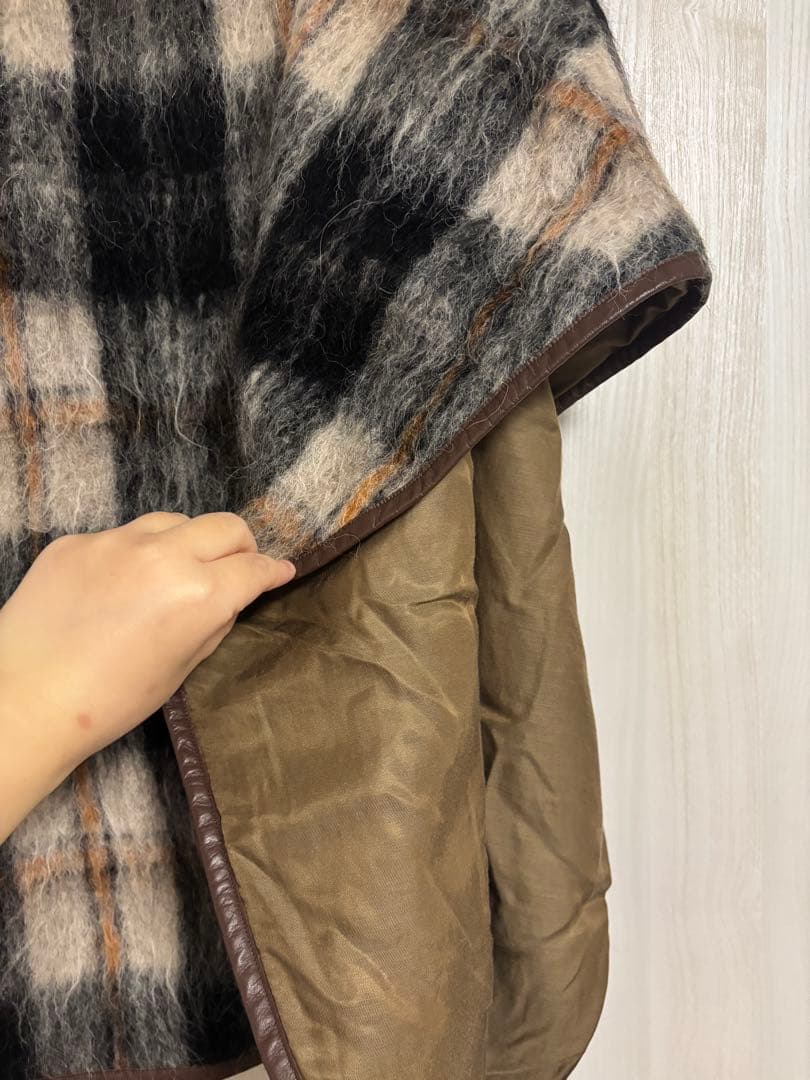 美品【6(ROKU)】SHAGGY CHECK PIPING定価¥64900