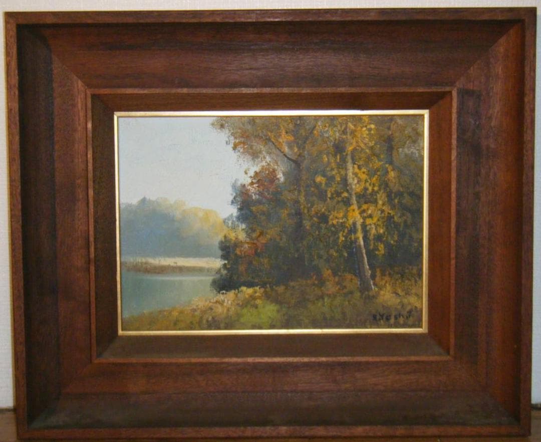 絵画 K.Yoshii 油彩4号 風景画 美情景 M196 - メルカリ