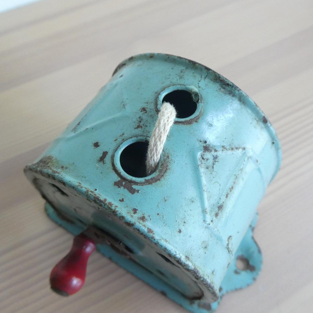 物干し紐　巻き戻し式ランドリーライン　アンティーク　アメリカ製