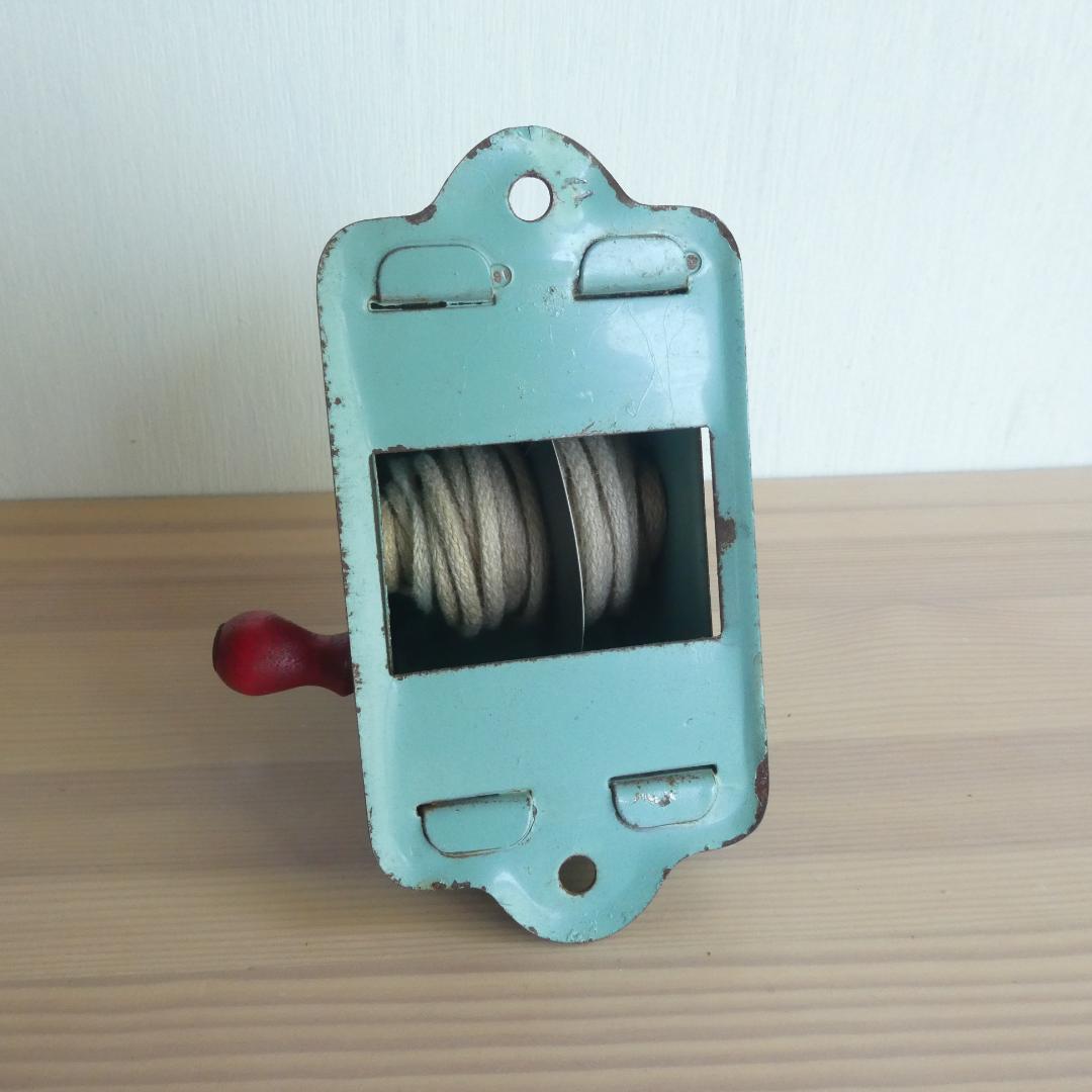 物干し紐　巻き戻し式ランドリーライン　アンティーク　アメリカ製