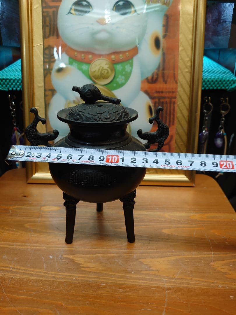 開運 打出の小槌  三足香炉