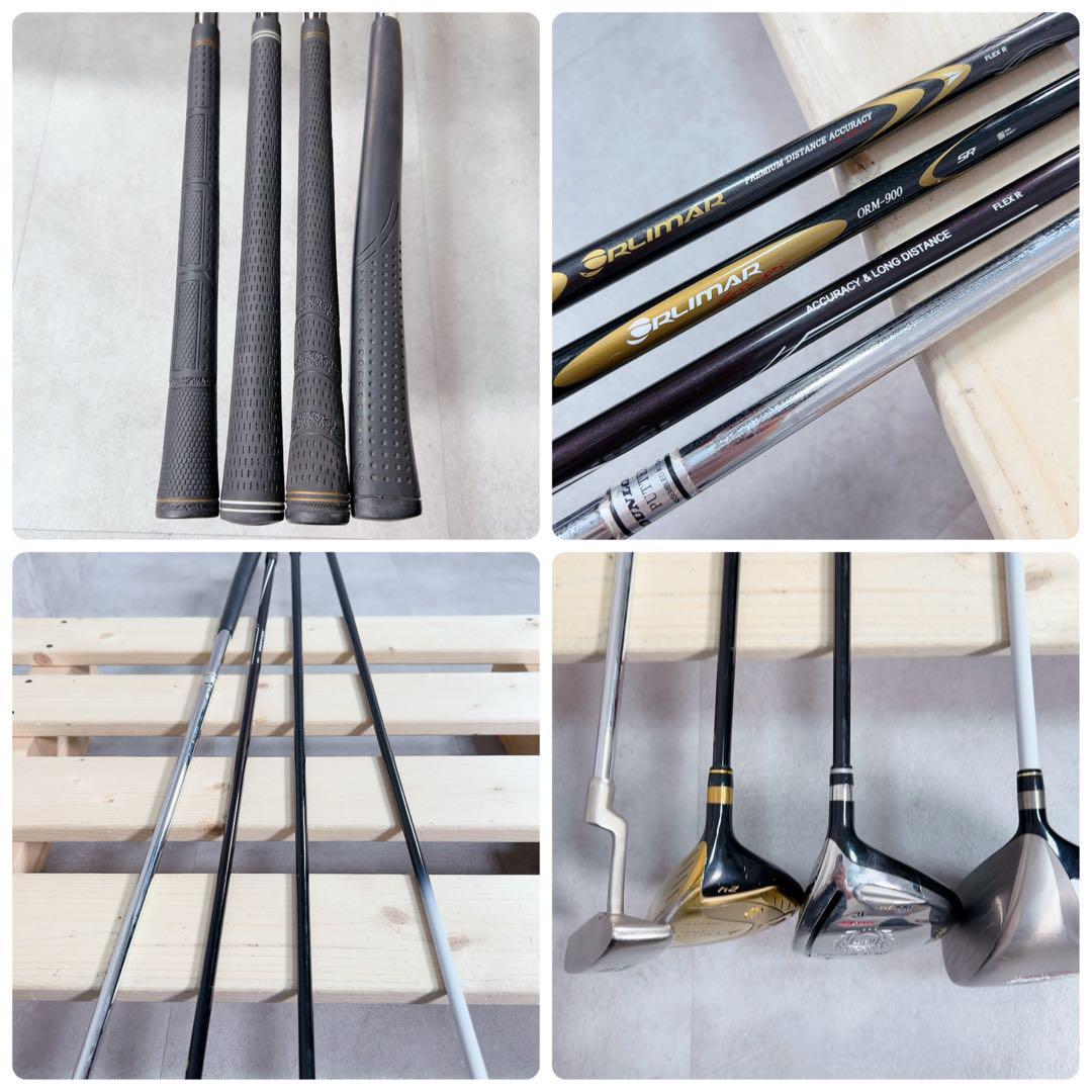 X446 ORLIMER PRGR メンズ ゴルフ クラブセット 14点 13本