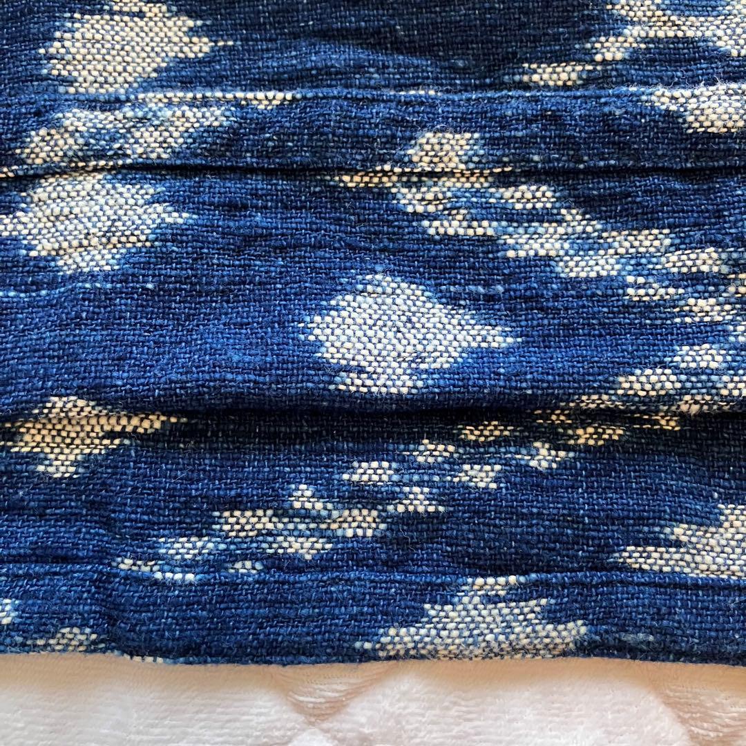 sorairo様専用☆うさとの服 藍染風・ヘンプ混 イカパンツ／巻き