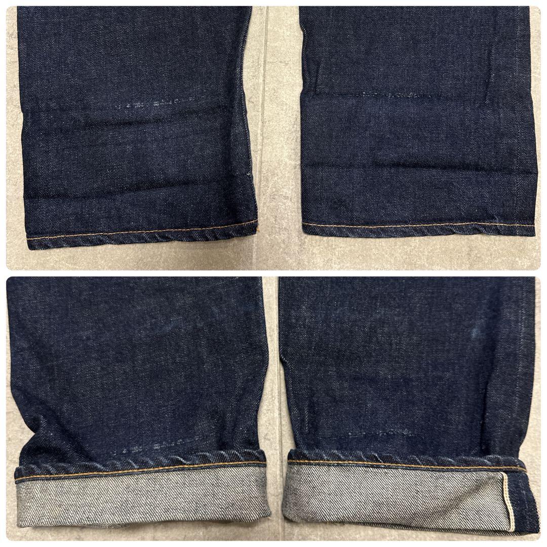 初期 EVISU エヴィス デニム 水牛パッチ W30 赤耳 濃紺 no.2