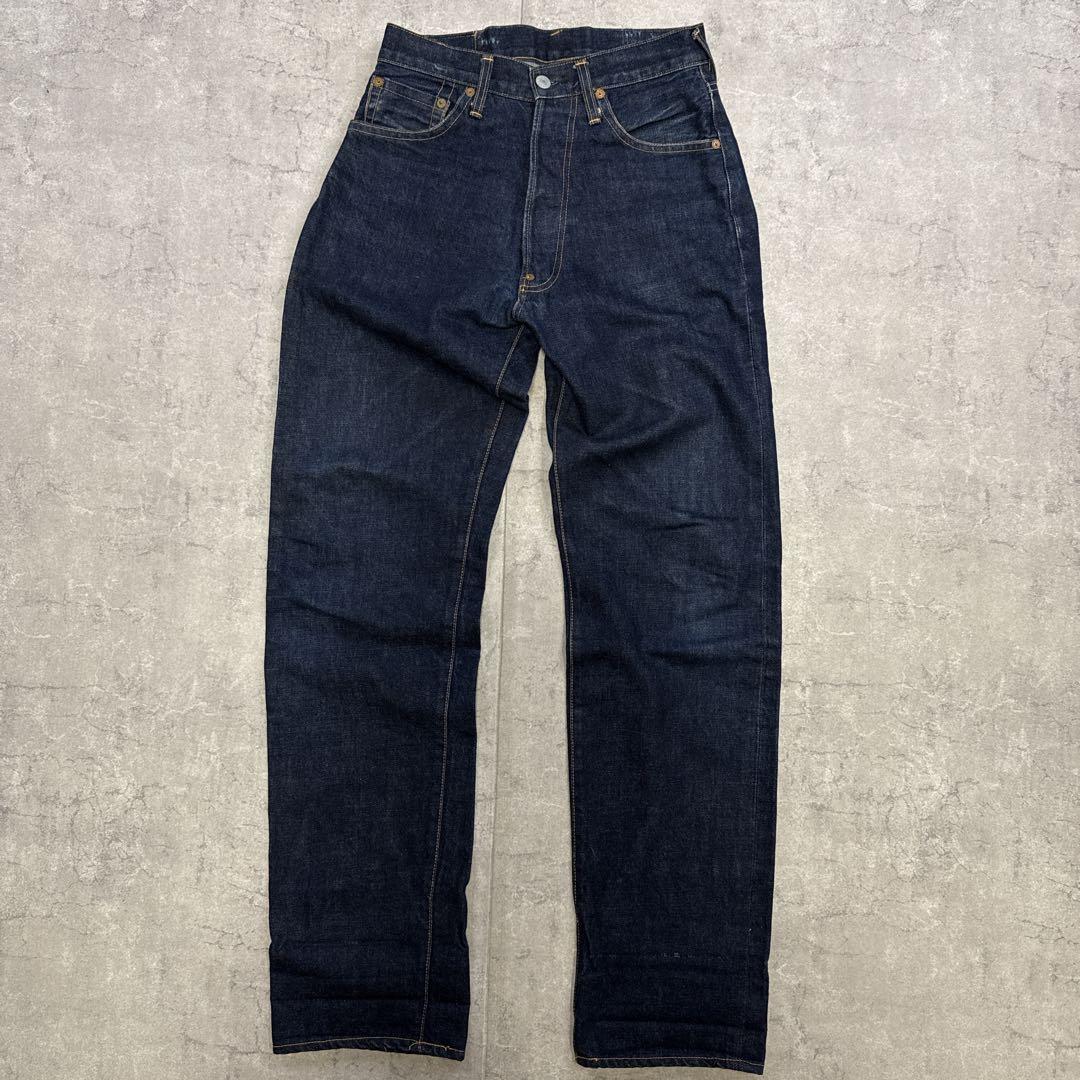 初期 EVISU エヴィス デニム 水牛パッチ W30 赤耳 濃紺 no.2