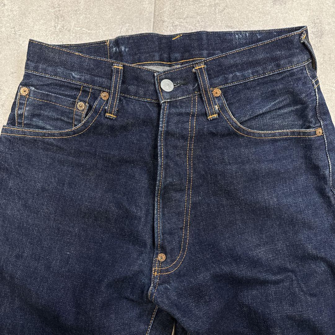 初期 EVISU エヴィス デニム 水牛パッチ W30 赤耳 濃紺 no.2