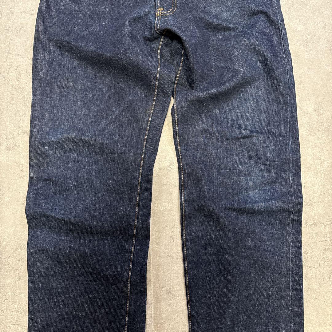 初期 EVISU エヴィス デニム 水牛パッチ W30 赤耳 濃紺 no.2