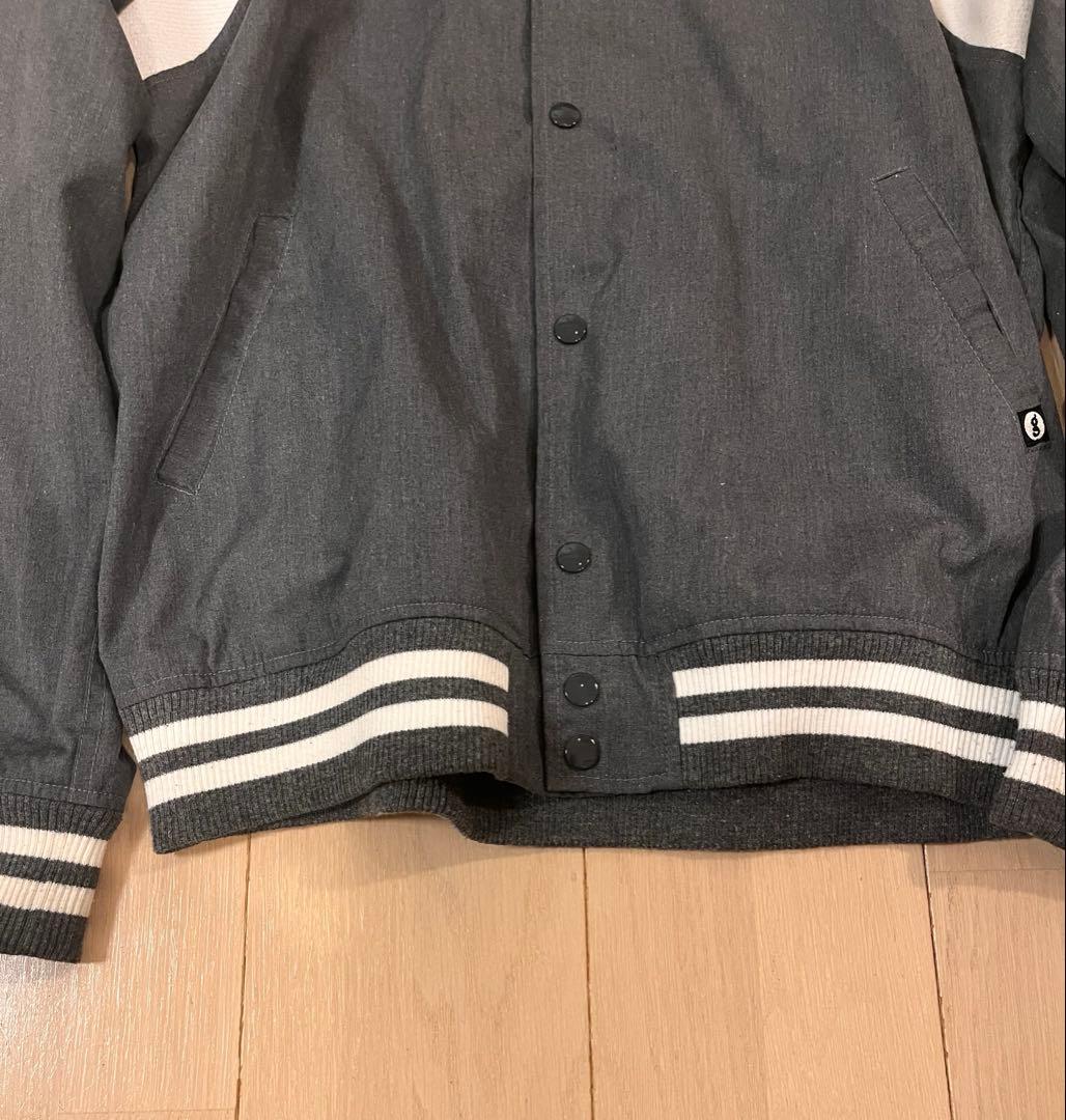 GOODENOUGH ボールパークジャケット スタジャン GEロゴ XL グレー