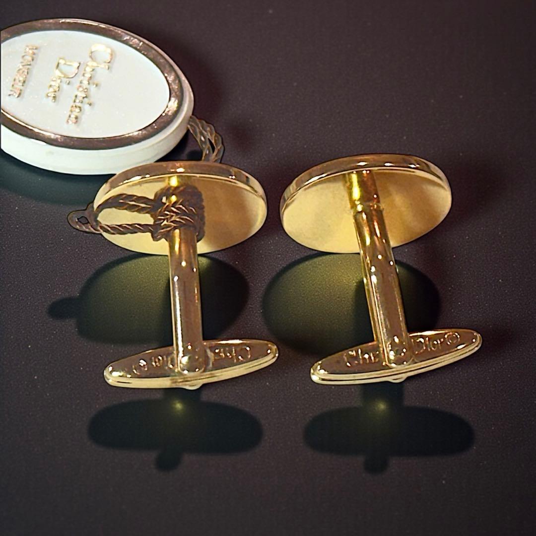 タグ付き未使用✨Christian Dior カフスリンクス ボタン ストーン