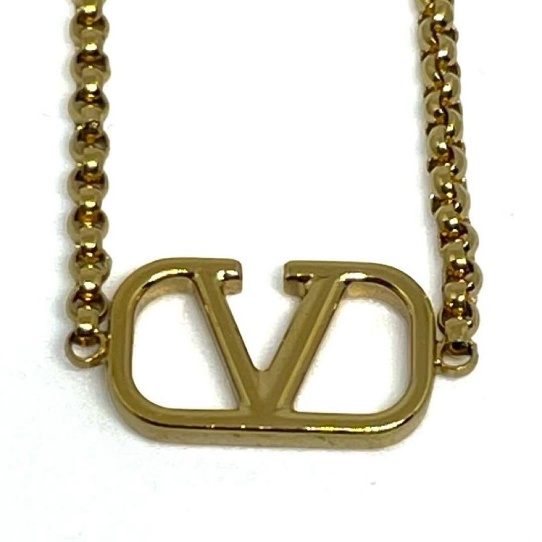 VALENTINO Vロゴ シグネチャー チェーン ブレスレット ゴールドカラー