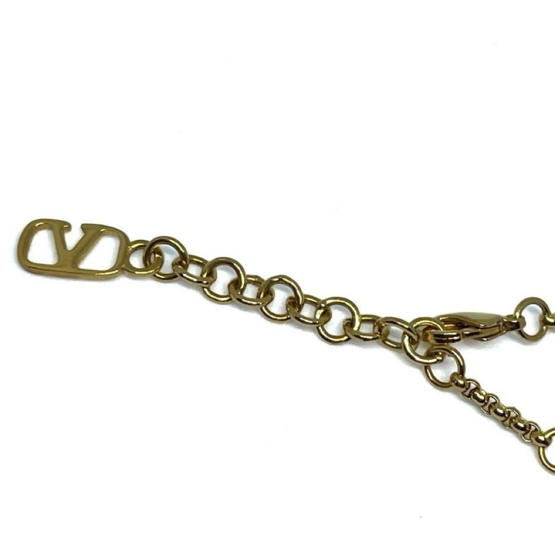 VALENTINO Vロゴ シグネチャー チェーン ブレスレット ゴールドカラー