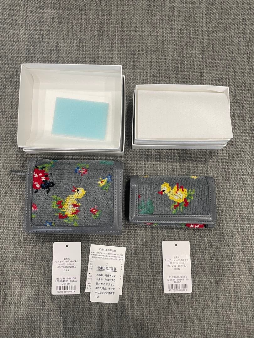 専用出品⭐︎フェイラー　ハイジ　花柄刺繍 レザー　キーケース