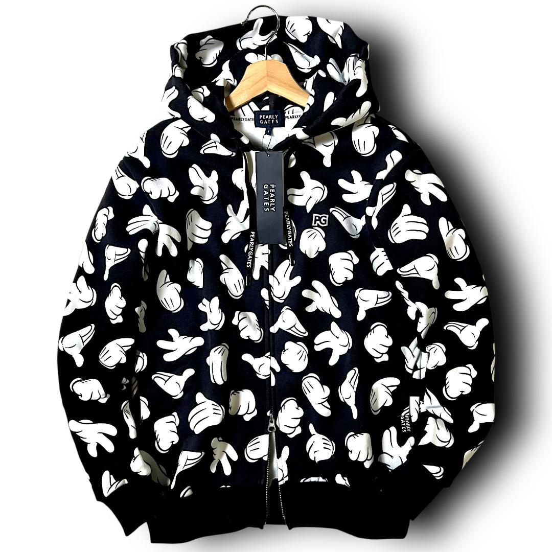 0 パーリーゲイツ ミッキーマウスコラボ スウェット フルジップパーカー