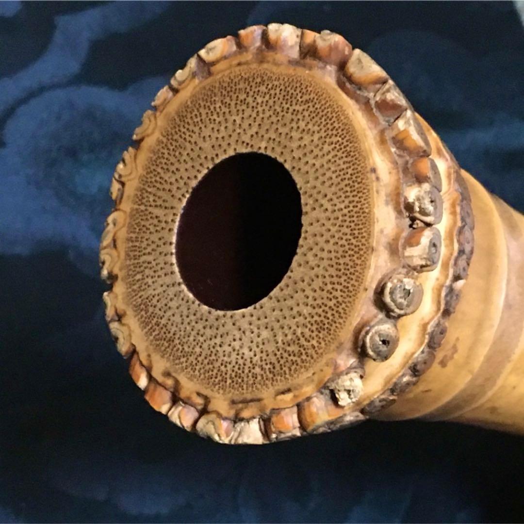 尺八 琴古流 在銘 中継ぎ緩み無し 二寸管 籐巻き銀三線 音出し確認済み