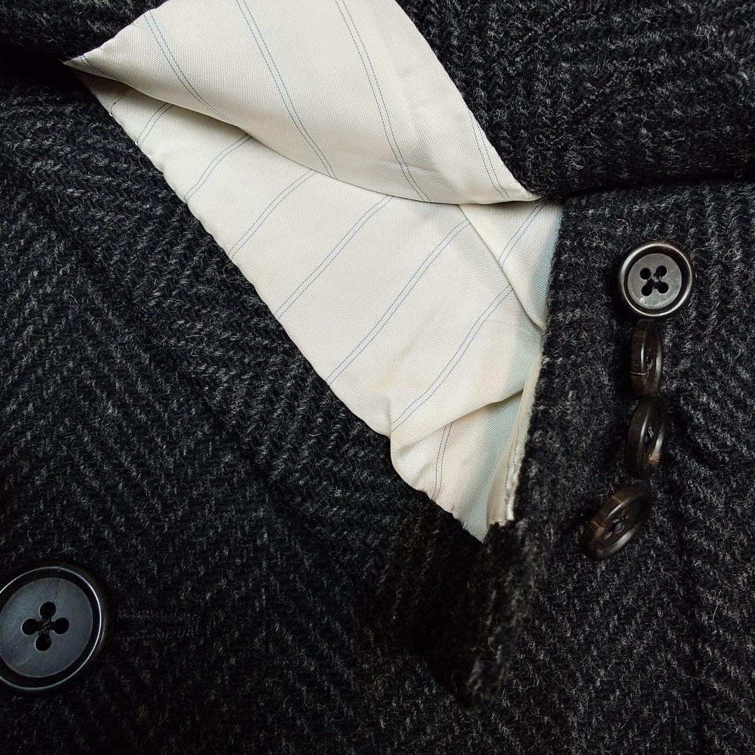 【美品】マーガレットハウエル ウール ヘリンボーン チェスターコート M