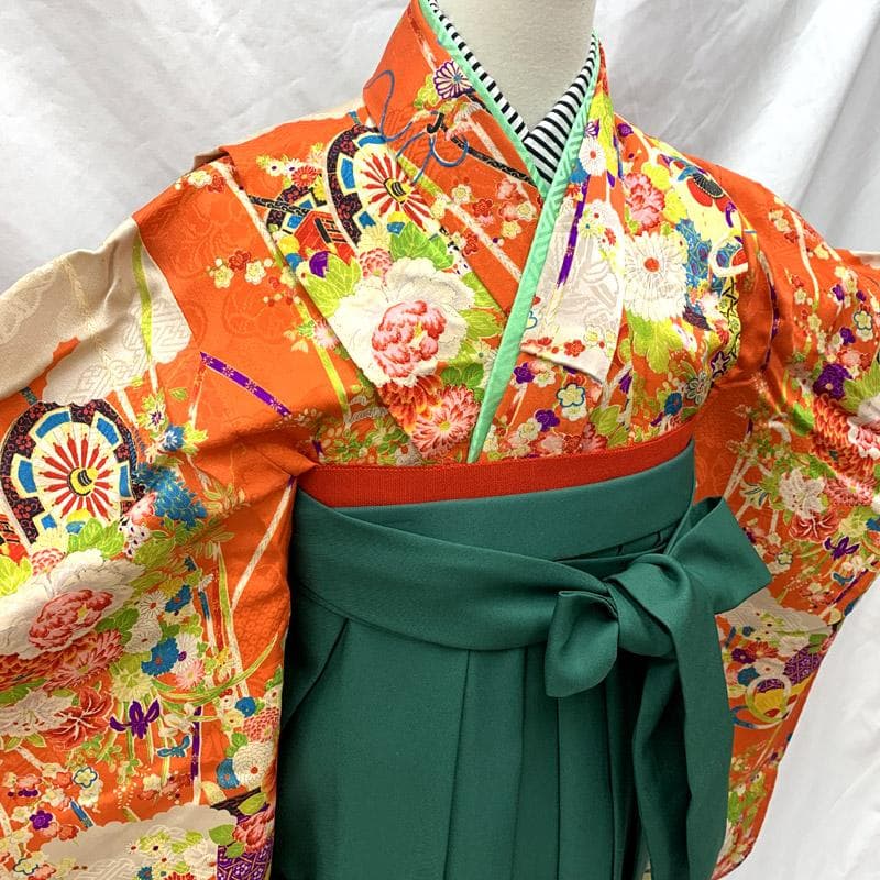 501aj68□ハーフ成人式 十三参り 女児 アンティーク着物□状態良好