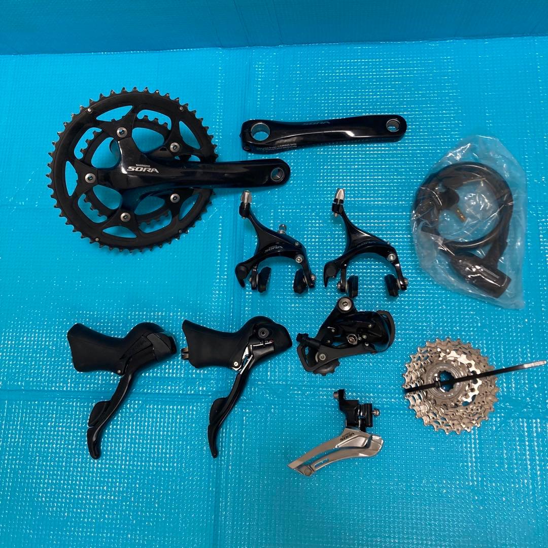 Shimano Sora コンポーネントセット ブラック