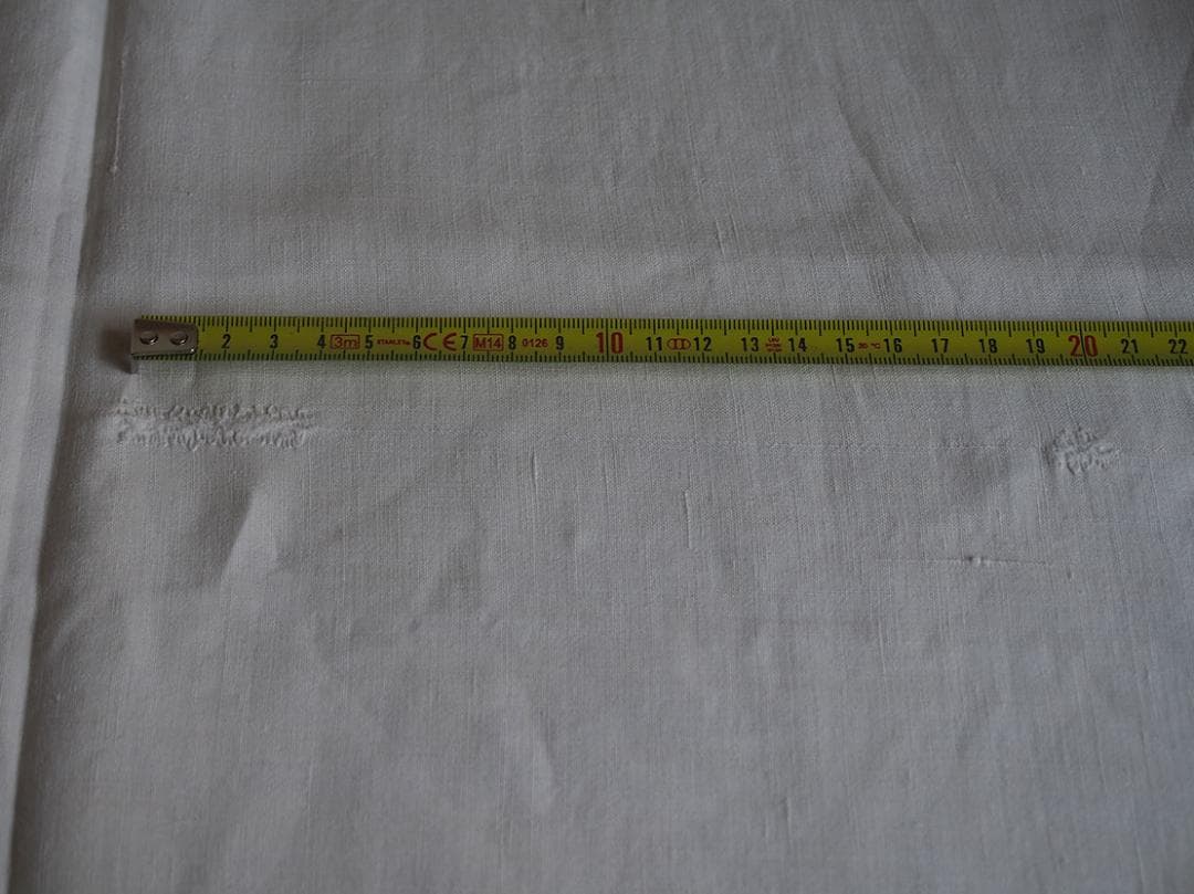 イニシャルM シャンブルリネン ベッドリネン ホワイトリネン/K247